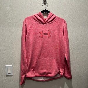 Under Armour Pink Hooded Sweater with Logo